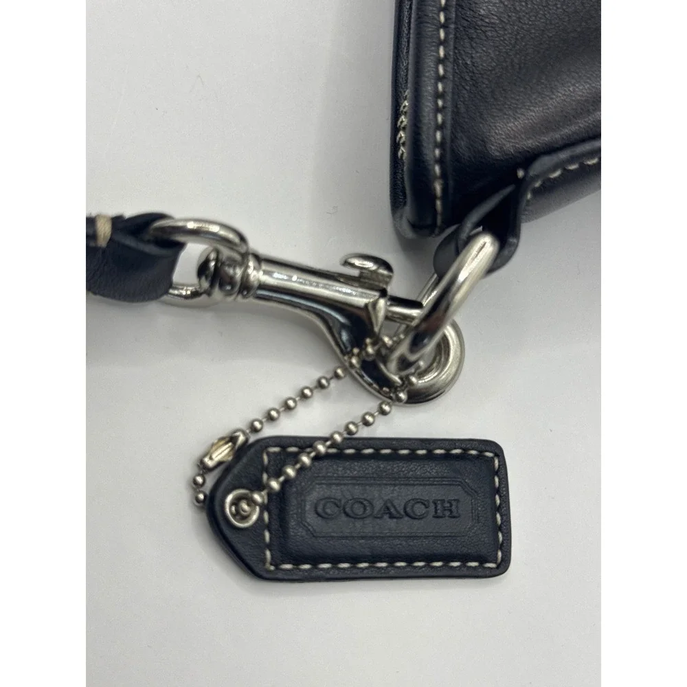 Coach Soho Black‎ Leather Small Hobo Shoulder Bag Purse N0 E043-4283